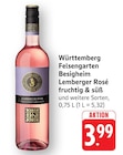 Lemberger Rosé fruchtig & süß bei EDEKA im Prospekt "" für 3,99 €