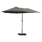 Outsunny Doppel-Sonnenschirm mit Handkurbel dunkelgrau Stahl B/H/L: ca. 270x240x460 cm Angebot im POCO Prospekt Outsunny Doppel-Sonnenschirm mit Handkurbel dunkelgrau Stahl B/H/L: ca. 270x240x460 cm im POCO Prospekt zum Preis von 121,99 €