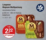 Magnum Multipackung im V-Markt Prospekt Magnum Multipackung von Langnese im aktuellen V-Markt Prospekt für 2,22 €