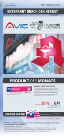 Hedwigs-Apotheke Apotheken Prospekt der aktuellen Woche mit 6 Seiten, gültig von 01.09.2026 bis 30.09.2026, in Frankfurt und Umgebung Aktueller Hedwigs-Apotheke Apotheken Prospekt in Frankfurt und Umgebung, "Aktuelle Angebote" mit 6 Seiten, 01.09.2026 - 30.09.2026