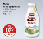 Aktuelles Reine Buttermilch Angebot bei V-Markt in Regensburg ab 0,59 €