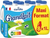 Lait Demi-Écrémé UHT Grandlait - CANDIA en promo chez Supermarchés Match Dunkerque à 8,59 €