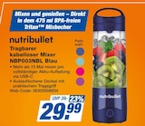 Tragbarer kabelloser Mixer NBP003NBL Blau im Angebot bei expert in Herford Tragbarer kabelloser Mixer NBP003NBL Blau Angebote von nutribullet bei expert Herford für 29,99 €