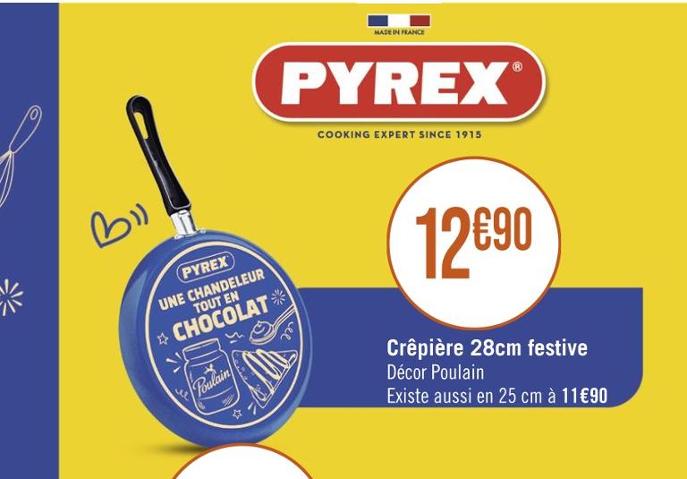 Crêpière a induction en aluminium 28cm - Super U, Hyper U, U