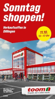 Aktueller toom Baumarkt Prospekt für Mödingen und Ungebung, Seite zum blättern toom Baumarkt Prospekt Sonntag shoppen! mit Seite in Mödingen und Umgebung