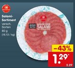 Salami- Sortiment im Angebot bei Netto Marken-Discount in Grevenbroich Salami- Sortiment Angebote bei Netto Marken-Discount Grevenbroich für 1,29 €