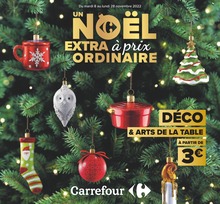 Prospectus Carrefour, "Un Noël extra à prix ordinaires", 32 pages, 08/11/2022 - 28/11/2022