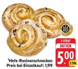 Hefe-Rosinenschnecken bei EDEKA im Hemsbach Prospekt für 5,00 €