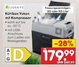 Kühlbox Yukon mit Kompressor Angebote von Juskys bei Netto Marken-Discount Plauen für 179,99 €