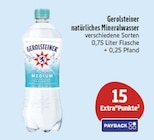 natürliches Mineralwasser Angebote von Gerolsteiner bei E center Bamberg