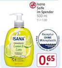 Seife im Spender Angebote von Isana bei Rossmann Bergisch Gladbach für 0,65 €