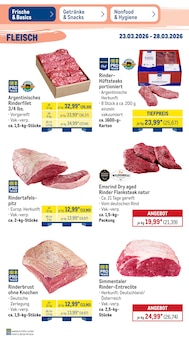 Rindfleisch im aktuellen METRO Prospekt (Chemnitz) Rindfleisch im METRO Prospekt "Wochenangebote + Gewinnspiel" mit 54 Seiten (Chemnitz)