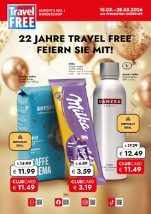 Travel FREE Klingenthal Prospekt der aktuellen Woche, gültig von 15.05.2026 bis 28.05.2026 Aktueller Travel FREE Klingenthal Prospekt "22 JAHRE TRAVEL FREE" mit 10 Seiten