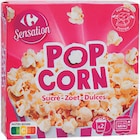 Pop corn Carrefour - Sensation - Supermarchés Match à Gisors Pop corn Carrefour - Sensation en promo chez Supermarchés Match Gisors à 2,58 €