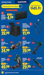 Prix et réduction Tronçonneuse dans le prospectus Lidl en cours Offre Tronçonneuse dans le catalogue Lidl du moment à la page 52