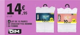 Lot de 10 paires de chaussettes Houmme ou Femme - DIM en promo chez E.Leclerc Paris à 14,95 €
