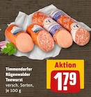 Teewurst von Timmendorfer Rügenwalder im aktuellen REWE Prospekt für 1,79 €