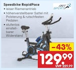 Speedbike RapidPace Angebote von ART SPORT bei Netto Marken-Discount Leipzig für 129,99 €