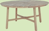 Table ronde en teck - Intermarché Hyper Table ronde en teck à 399,99 € dans le catalogue Intermarché Hyper
