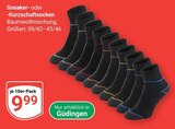 Sneaker- oder -Kurzschaftsocken im Angebot bei GLOBUS in St. Ingbert Sneaker- oder -Kurzschaftsocken Angebote bei GLOBUS St. Ingbert für 9,99 €