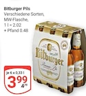 Aktuelle Bitburger Angebote bei GLOBUS in Viersen Aktuelles Pils Angebot bei GLOBUS in Viersen ab 3,99 €