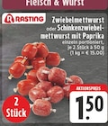 Aktuelle Paprika Angebote bei E center in Krefeld Aktuelles Zwiebemettwurst Angebot bei E center in Krefeld ab 1,50 €