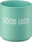 dm-drogerie markt Wittmund - Lieblingsbecher aus Porzellan "GOOD LUCK", hellgrün (300 ml) Angebot im Prospekt Lieblingsbecher aus Porzellan "GOOD LUCK", hellgrün (300 ml) bei dm-drogerie markt im Wittmund Prospekt für 19,95 €