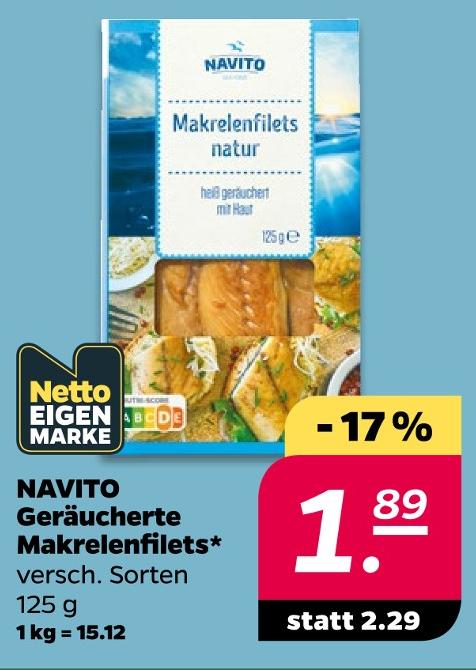 Geräucherte Makrelenfilets