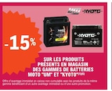 Promo Batteries moto à  dans le catalogue E.Leclerc à Saint-Pol-de-Léon