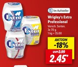 Professional von Wrigley‘s Extra für 2,45 € bei Lidl im Angebot Professional von Wrigley‘s Extra im aktuellen Lidl Prospekt