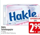 Toilettenpapier im EDEKA Prospekt Toilettenpapier von Hakle im aktuellen EDEKA Prospekt für 2,99 €