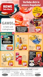 REWE Prospekt: "Dein Markt", 30 Seiten, 09.02.2026 - 14.02.2026