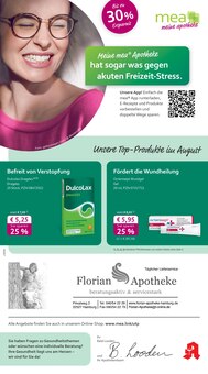 mea - meine apotheke Prospekt der Woche "Unsere August-Angebote" Seite 1, 01.08.2025 bis 31.08.2025 für Hamburg Aktueller mea - meine apotheke Prospekt "Unsere August-Angebote" Seite 1 von 4 Seiten für Hamburg