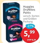 DryNites Pants von Huggies für 5,99 € bei budni im Angebot DryNites Pants von Huggies im aktuellen budni Prospekt