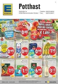 Aktueller EDEKA Prospekt "Aktuelle Angebote" für Marienmünster Aktueller EDEKA Prospekt für Marienmünster mit Seiten