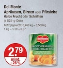 Aprikosen Halbe Frucht von Del Monte im aktuellen V-Markt Prospekt für 2,79 €