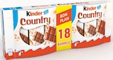 BARRE CHOCOLATÉE COUNTRY CÉRÉALES CHOCOLAT - KINDER en promo chez Netto Sarcelles à 2,19 €