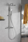 Promo Colonne de douche thermostatique avec pommeau + douchette 1 jet + flexible + barre réglable chromé Jacob Delafon Marcel à 149,95 € dans le catalogue Castorama à Saint-Nazaire