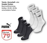 Tennis-, Kurzschaft- oder Sneaker-Socken Angebote von Puma bei GLOBUS Wiesbaden für 7,99 €