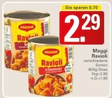 Ravioli im Angebot bei WEZ in Bad Oeynhausen Ravioli Angebote von Maggi bei WEZ Bad Oeynhausen für 2,29 €
