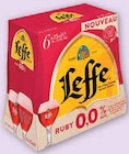 Bière Fruits Rouges 0.0° - LEFFE RUBY en promo chez U Express Brest à 2,35 €