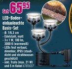 LED-Bodeneinbauleuchte Basis-Set im Angebot bei Hornbach in Ingolstadt LED-Bodeneinbauleuchte Basis-Set Angebote bei Hornbach Ingolstadt für 65,95 €