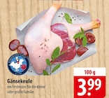 Aktuelles Gänsekeule Angebot bei famila Nordost in Lübeck ab 3,99 €