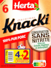 KNACKI ORIGINAL HERTA - HERTA en promo chez Auchan Hypermarché Villeneuve-d'Ascq à 1,49 €