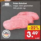 Puten-Schnitzel von Gut Ponholz für 3,49 € bei Netto Marken-Discount im Angebot Puten-Schnitzel von Gut Ponholz im aktuellen Netto Marken-Discount Prospekt