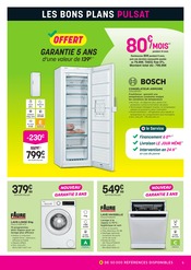 Promos Congélateur dans le catalogue "JOUR DE MATCH" de Pulsat Congélateur en promo dans le catalogue Pulsat à la page 5