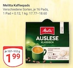 Kaffeepads im Angebot bei GLOBUS in Hof Kaffeepads Angebote von Melitta bei GLOBUS Hof für 1,99 €