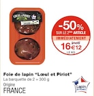 Foie de lapin - Lœul et Piriot en promo chez Monoprix Perpignan à 16,12 €