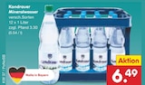 Mineralwasser im Angebot bei Netto Marken-Discount in Regensburg Mineralwasser Angebote von Kondrauer bei Netto Marken-Discount Regensburg für 6,49 €