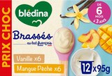 BRASSÉS LACTÉS VANILLE MANGUE PÊCHE BLÉDINA - BLEDINA dans le catalogue Auchan Supermarché